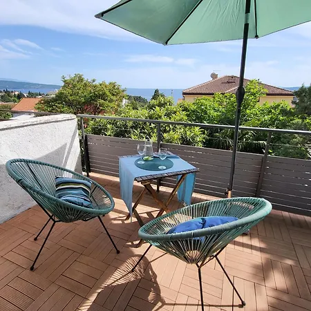 With Terrace Overlooking The Krk Town